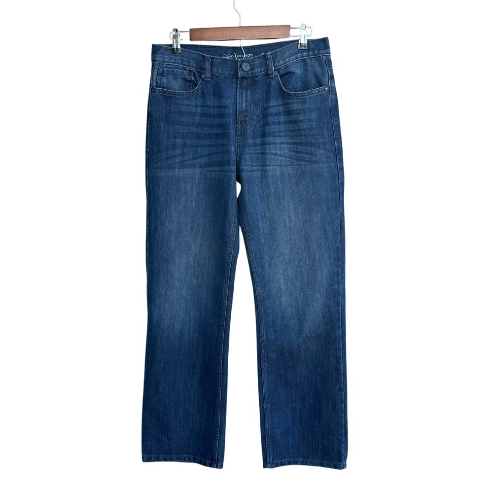 Calvin Klein Jeans 18 Slim Straight Midrise Dark Wash